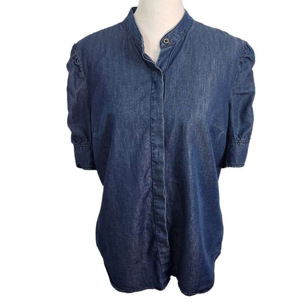 KUT from the Kloth Denim Top with Statement Sleeves Size Small